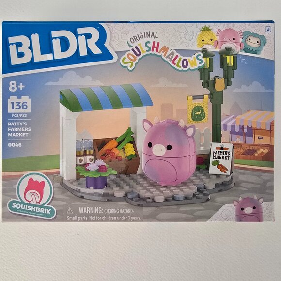 Squishmallow Patty Pig building bricks, Squishbrik BLDR - Farmer's Market - Picture 1 of 8